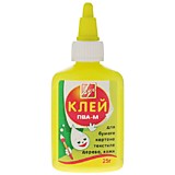 КЛЕЙ ПВА 25ГР.ЛУЧ.ЖЕЛТЫЙ ФЛАКОН