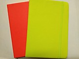 Блокнот А5 на резинке цв неон